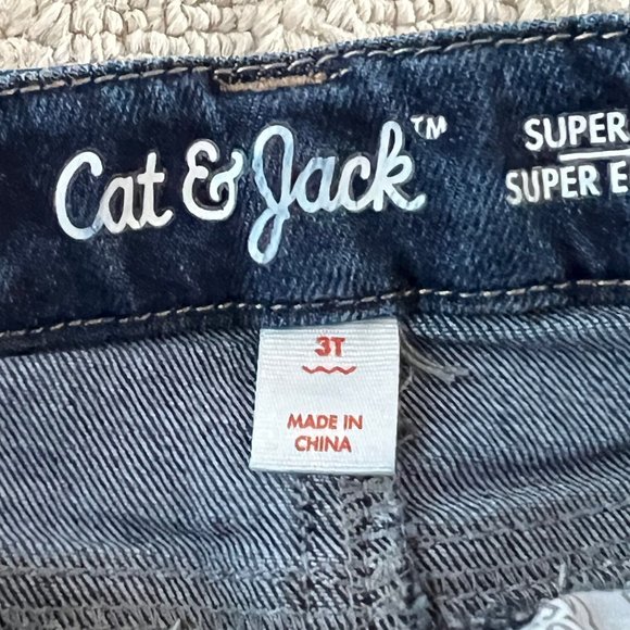 Cat & Jack - Girls Jean Shorts With Button Fly - 3T - Picture 5 of 6